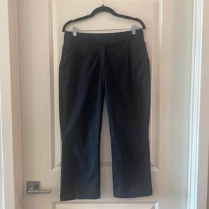 Nike Golf Pants Womens Size 6 Small Dri Fit Black Ankle Zipper